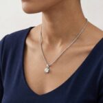 Atelier Christian wit gouden hanger met diamant