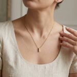 Gouden ketting met I hanger