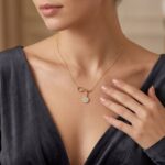 14 karaat gouden fantasie zirkonia hanger