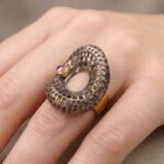 Zilveren ring met toermalijn