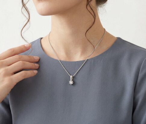 Christian wit gouden diamanten hanger