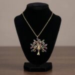 Gouden boom hanger met zirkonia