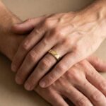 Geel gouden cachet ring