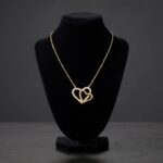 Gouden dubbele harten hangers