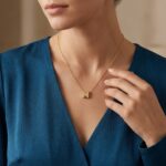 Gouden ketting met M hanger