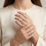 Gouden ring met aquamarijn en diamant