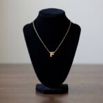 Gouden ketting met F hanger