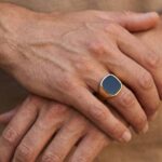 Gouden zegelring met onyx