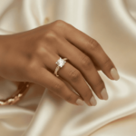 14 karaats bicolor ring met zirkonia