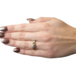 Bicolor zirkonia ring