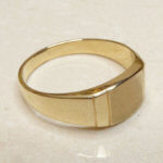 Christian 14 karaat geel gouden cachet ring