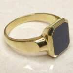 Christian cachet ring met lagensteen