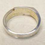 Christian wit gouden cachet ring