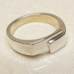 Christian wit gouden cachet ring