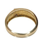 Geel gouden diamanten cachet ring