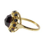 Geel gouden granaat ring