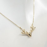 Geel gouden herten hanger