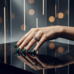 Wit gouden ring met briljant geslepen diamant