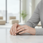 Wit gouden ring met briljant geslepen diamant