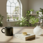 Geel gouden diamanten fantasie ring