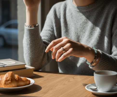 Christian wit en rosé gouden ring met diamant