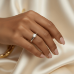 Wit gouden ring met solitair briljant geslepen diamant