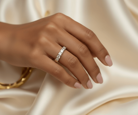 Gouden ring met briljanten