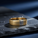 Bicolor gouden cachet ring