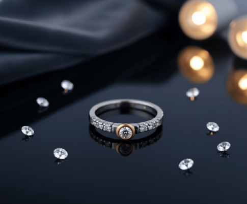 Christian bicolor gouden ring met diamanten