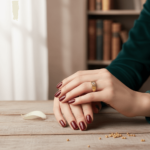 Geel gouden cachet ring met diamant