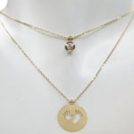 Gouden baby voet en hand hanger