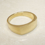 Gouden cachet ring