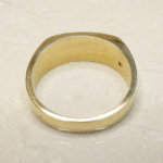 Gouden cachet ring