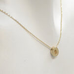 Gouden ketting met O hanger