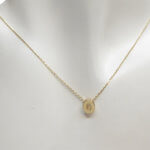 Gouden ketting met O hanger