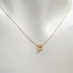 Gouden ketting met P hanger