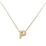 Gouden ketting met P hanger