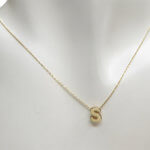 Gouden ketting met S hanger