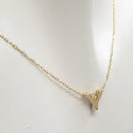 Gouden ketting met Y hanger