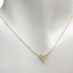 Gouden ketting met Y hanger