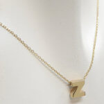 Gouden ketting met Z hanger