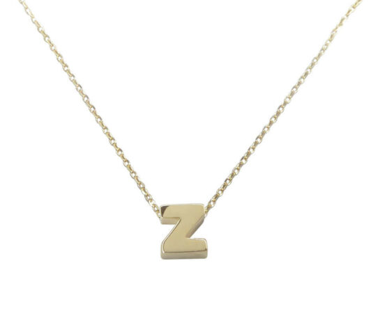 Gouden ketting met Z hanger