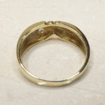 Gouden zirkonia cachet ring