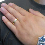Tricolor gouden cachet ring