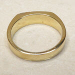 Tricolor gouden cachet ring