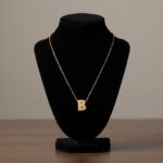 Gouden ketting met B hanger