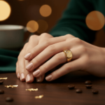 Christian bicolor gouden cachet ring met diamant