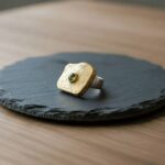 Zilveren ring met groene toermalijn