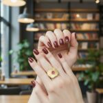 Zilveren ring met rode toermalijn