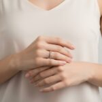 14 karaat wit gouden ring met zirkonia